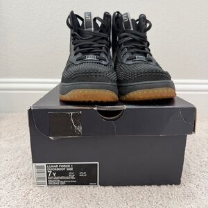 Nike Kids Black and Gum Lunar Force 1 Duckboot